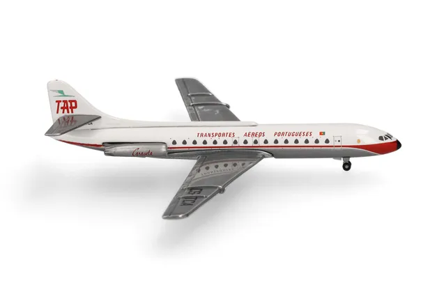 herpa-wings-tap-air-portugal-caravelle-modellflugzeug-1-500-metall image 1
