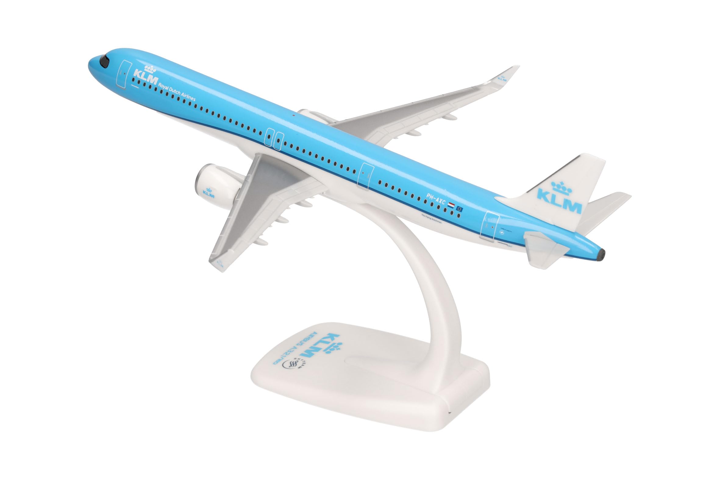 herpa-snapfit-klm-airbus-a321neo-flugzeugmodell-1-200-kunststoff image 5