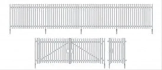 ratio-280-palisadenzaun-mit-toren-bausatz-spur-n-672mm image 1