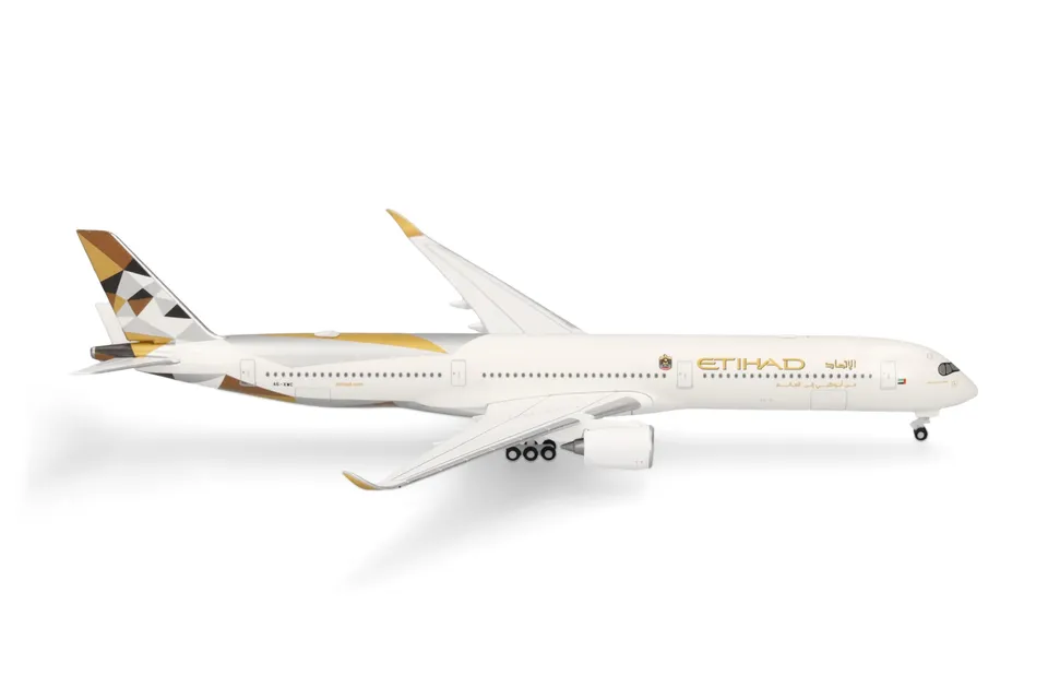 herpa-wings-etihad-airbus-a350-1000-flugzeugmodell-1-500-metall image 1