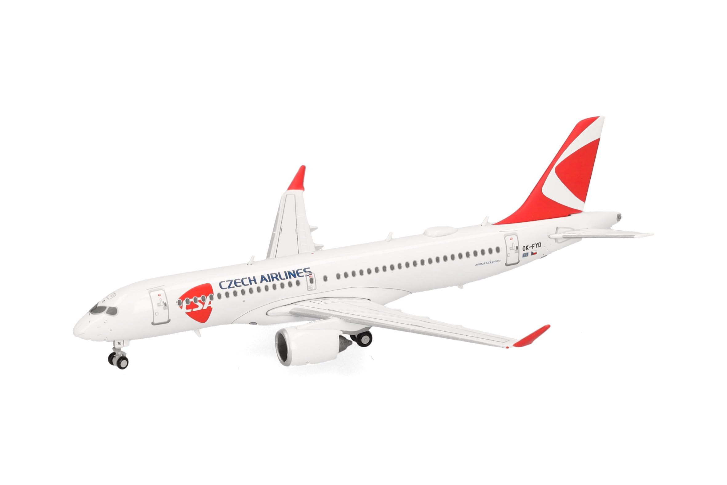 herpa-wings-csa-czech-airbus-a220-300-modellflugzeug-1-400-metall image 4