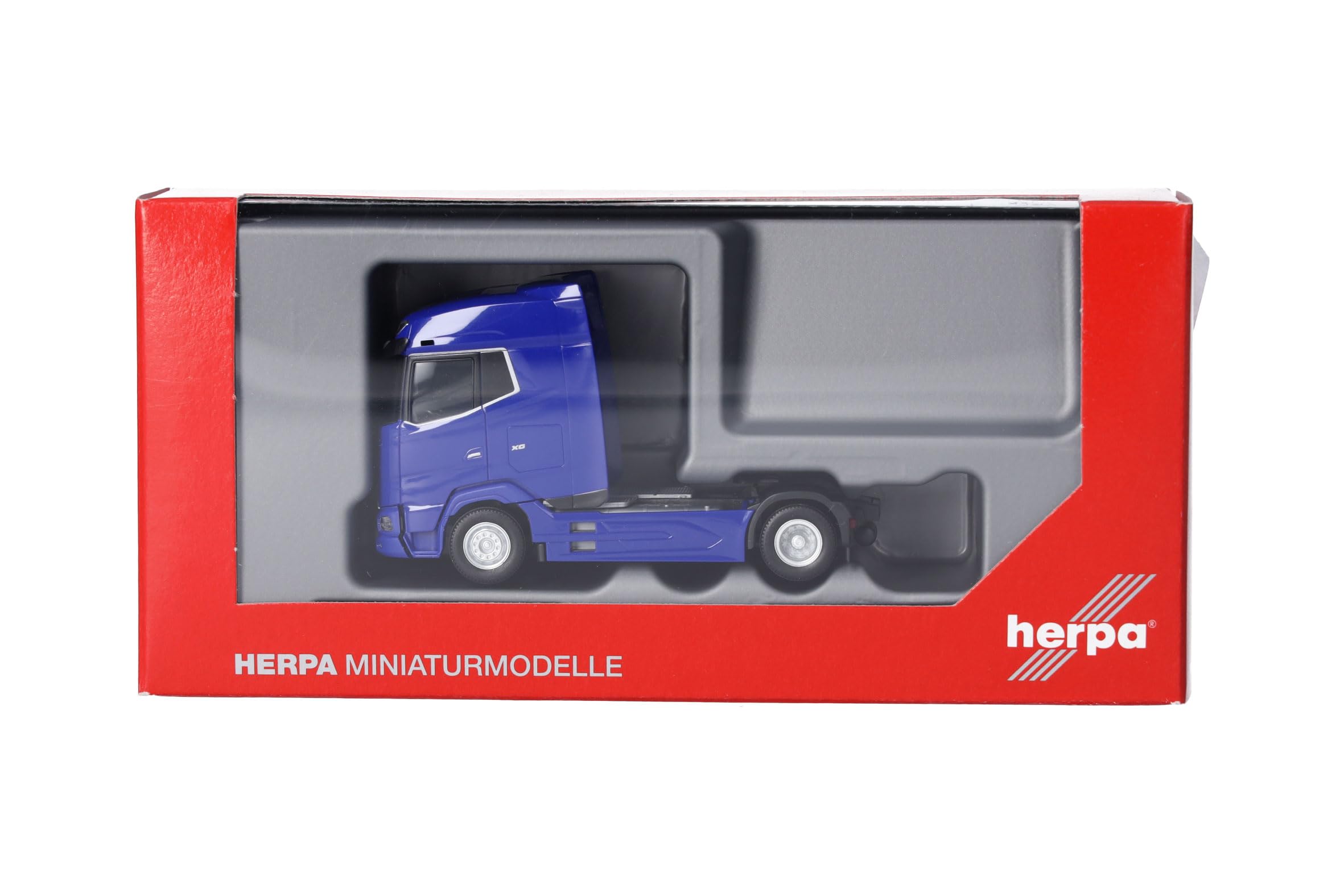 herpa-daf-xg-zugmaschine-2achs-lkw-modell-blau-1-87 image 5