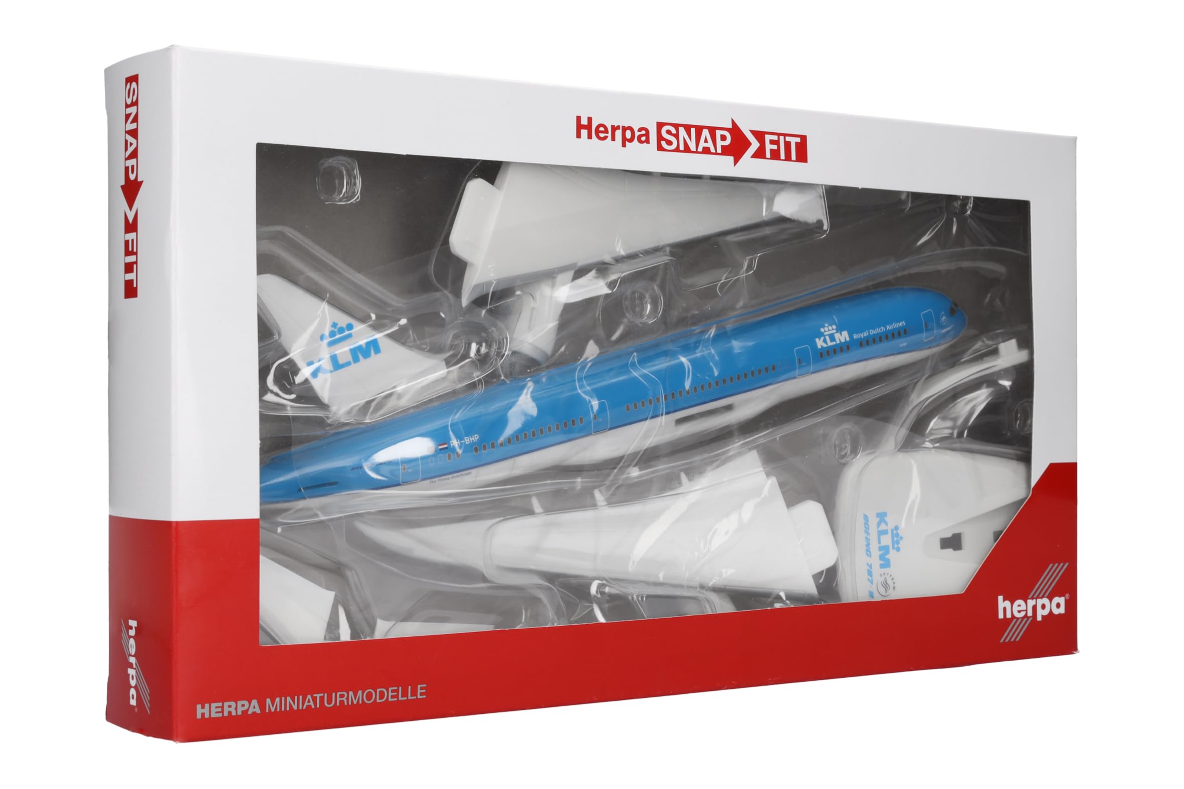 herpa-snapfit-klm-787-9-flugzeugmodell-1-200-ph-bhp-orange image 6