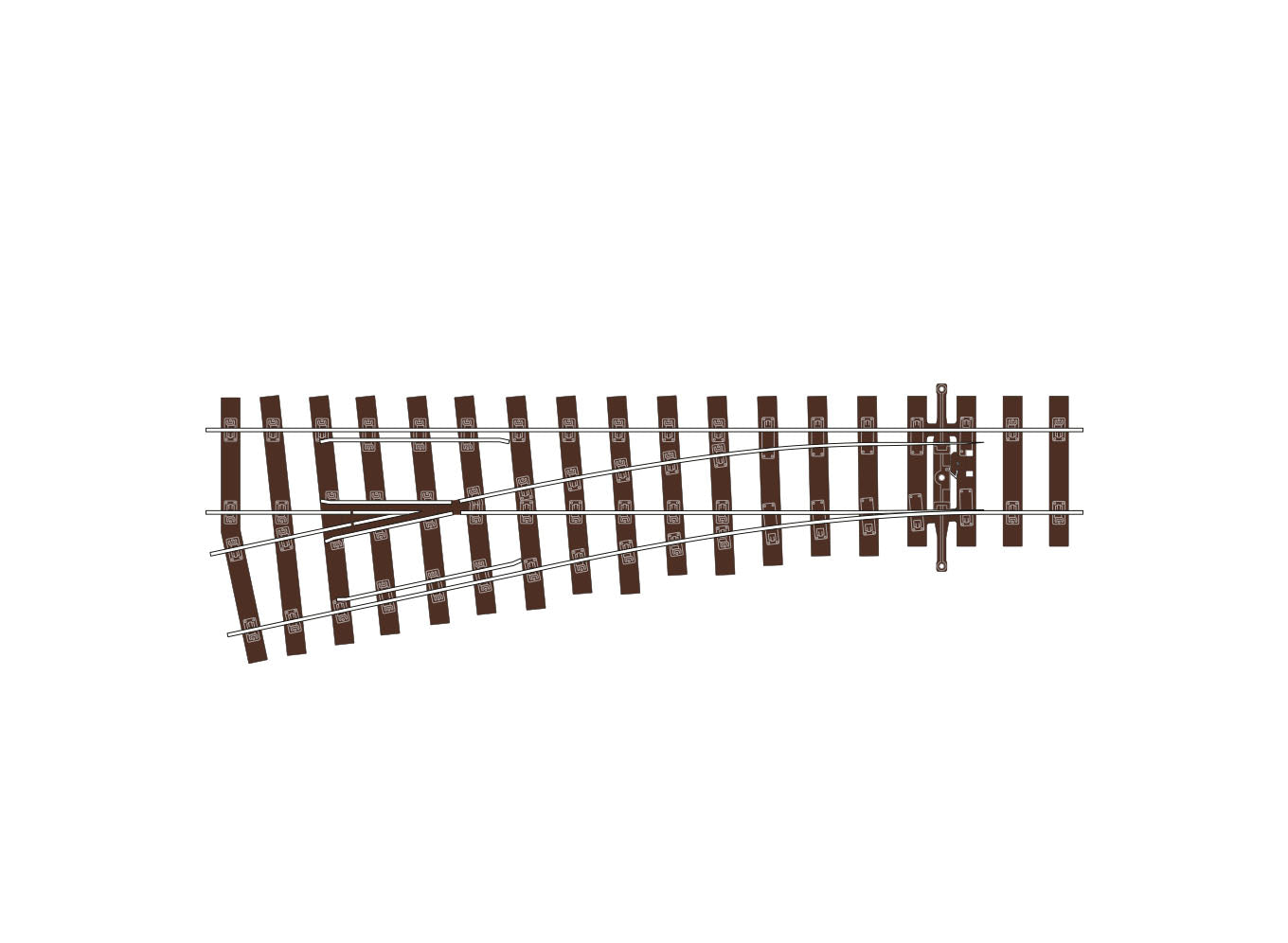 peco-slu1192-streamline-bullhead-weiche-links-code-75-oo image 1