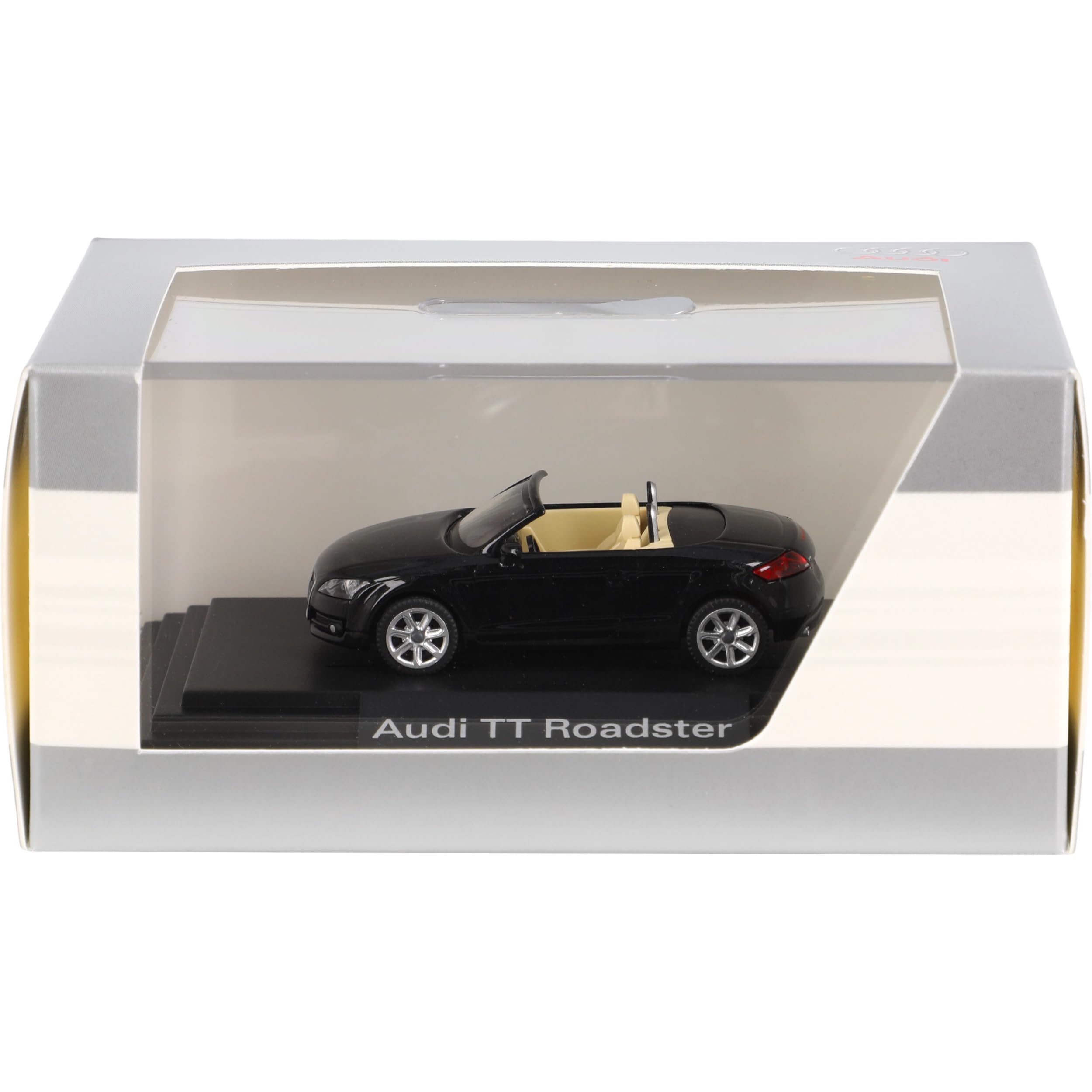 herpa-audi-tt-cabrio-roadster-modellauto-schwarz-1-87 image 4