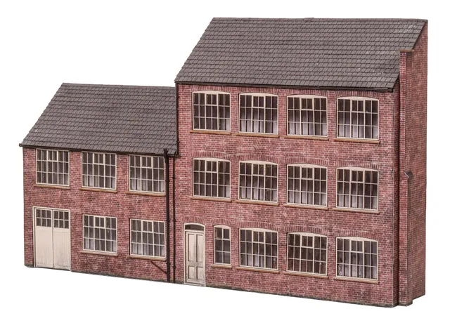 peco-scale-model-scenery-kx049-fabrik-kulisse-bausatz-h0-oo image 1