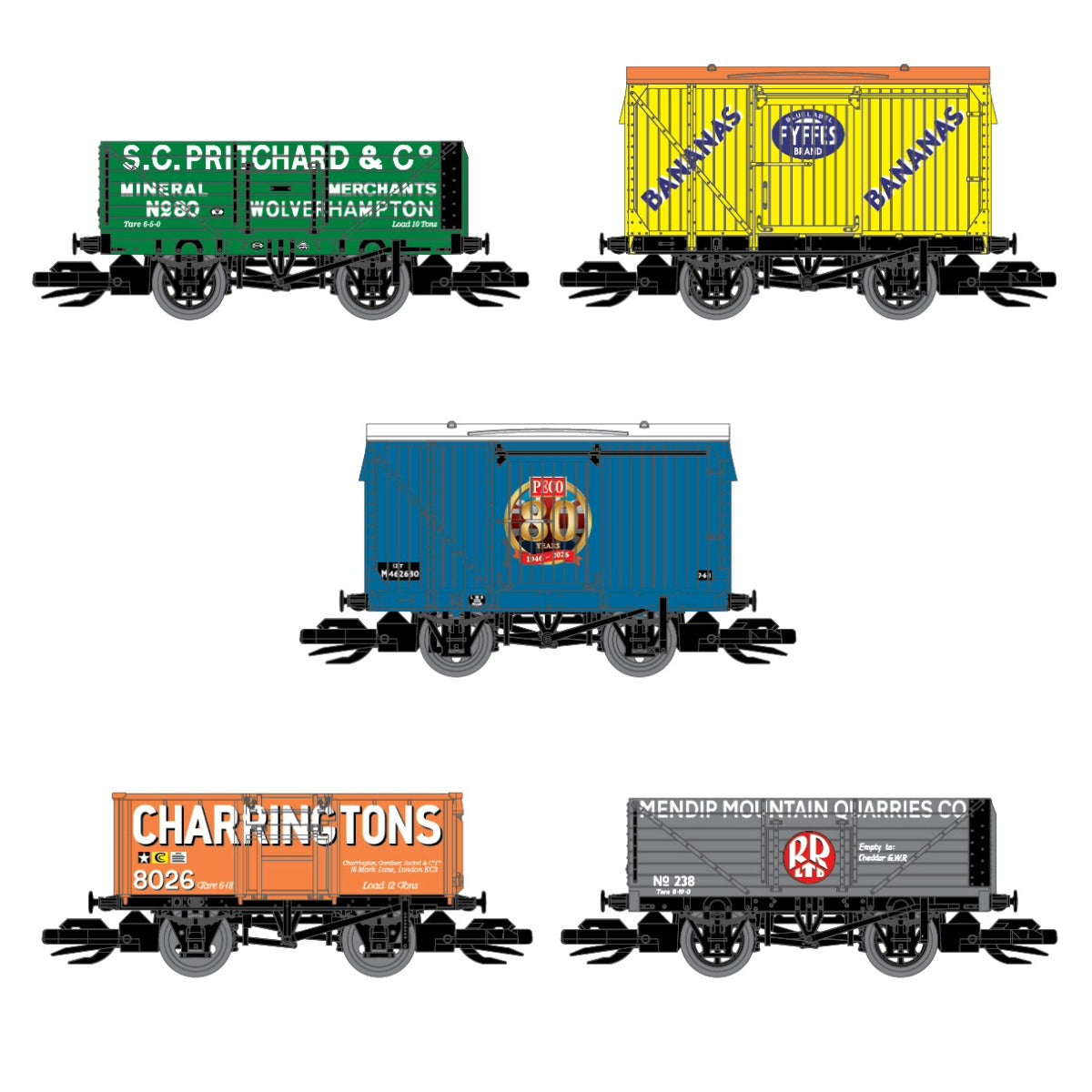 peco-ttr58880-tt-80th-anniversary-wagenpack-5-tlg-jubil-um image 2
