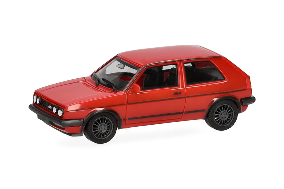 herpa-vw-golf-ii-gti-modellauto-1-87-tornadorot image 1