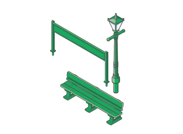 peco-lk12116-bahnsteig-zubeh-r-tt-120-lampen-b-nke-set image 1