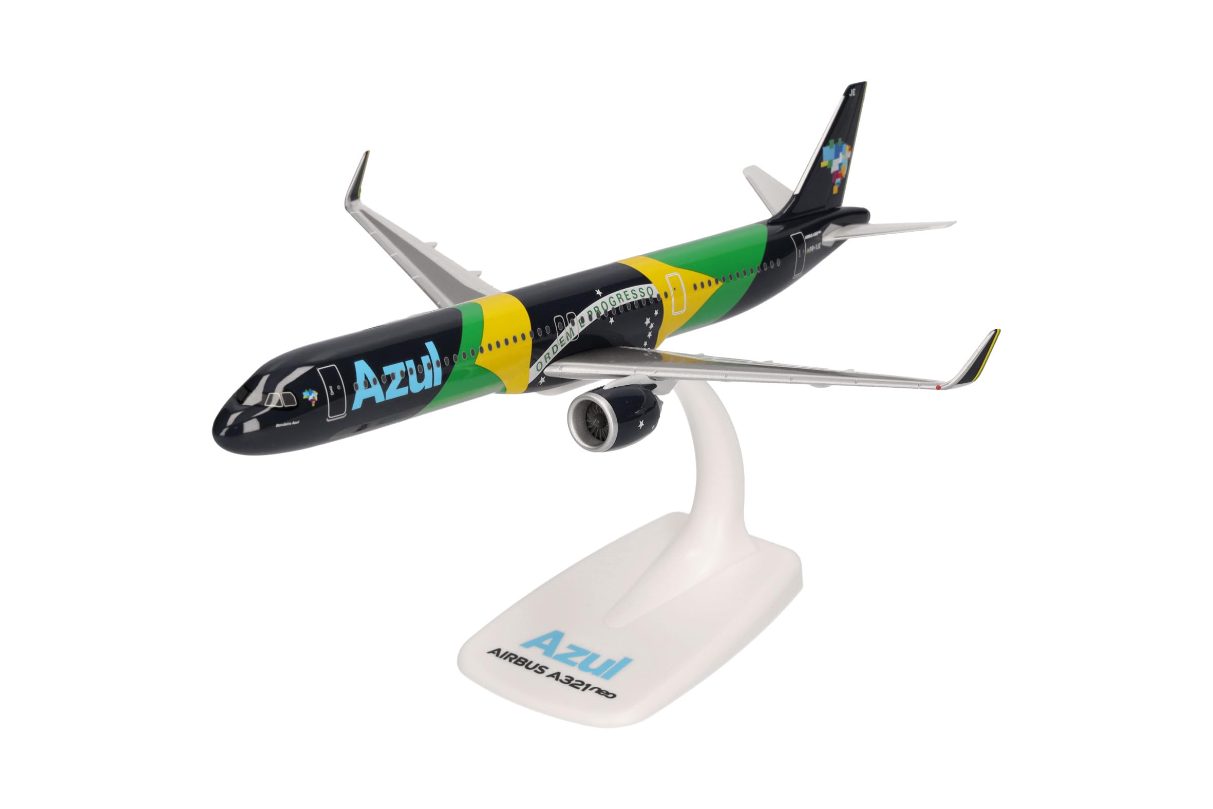 herpa-snapfit-azul-airbus-a321neo-flugzeugmodell-1-200-pr-yje-flag image 1