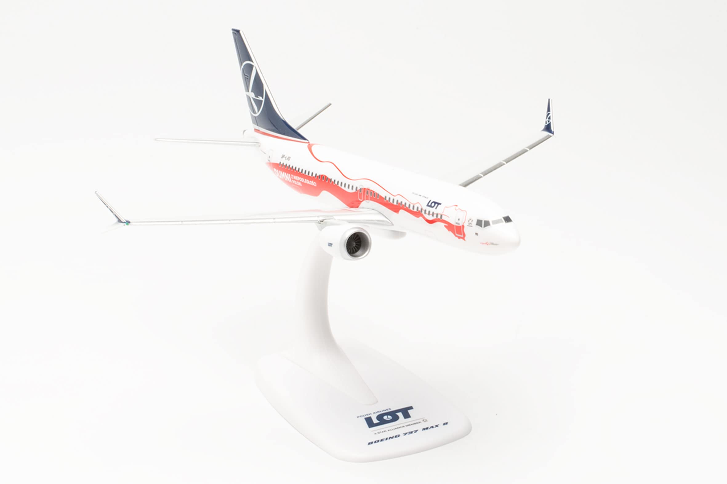 herpa-snapfit-lot-boeing-737-max-8-sp-lvd-1-200 image 4