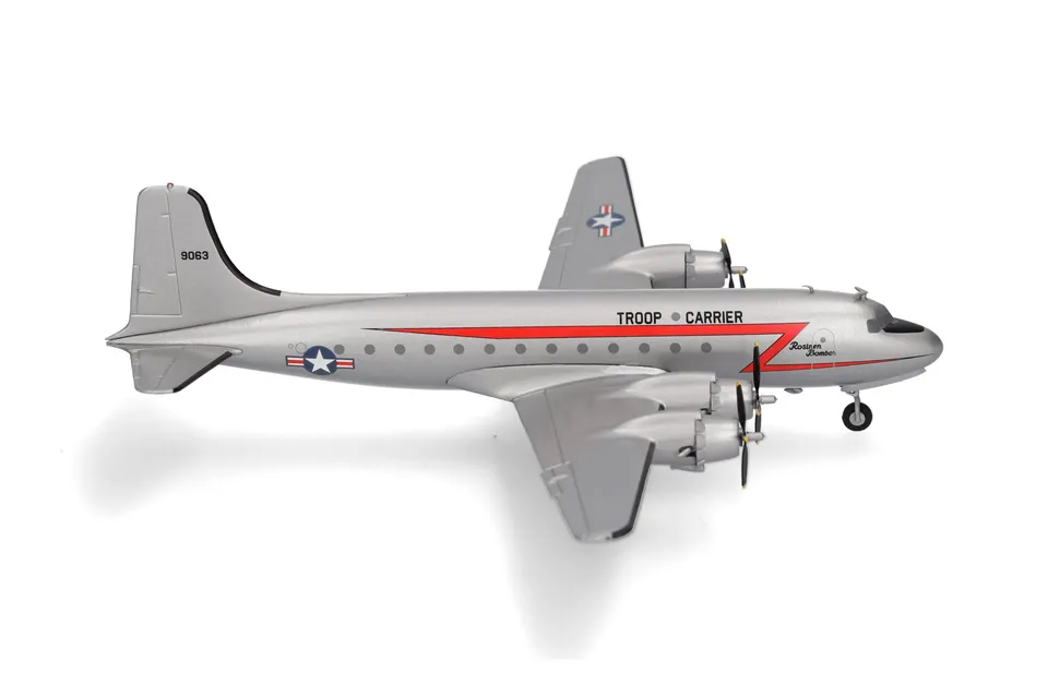 herpa-wings-douglas-c-54-skymaster-rosinenbomber-1-200-metall image 1