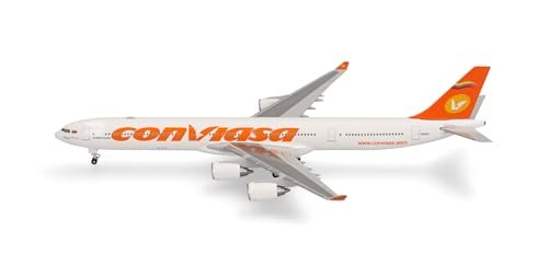 herpa-conviasa-airbus-a340-600-flugzeugmodell-1-500-metall image 7