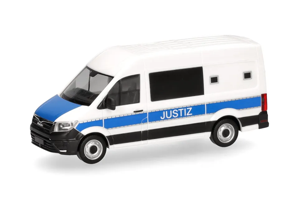 herpa-man-tge-kasten-hochdach-justiz-modellauto-1-87-kunststoff image 1