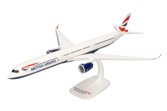 herpa-snapfit-british-airways-a350-1000-flugzeugmodell-1-200-g-xwbg image 1