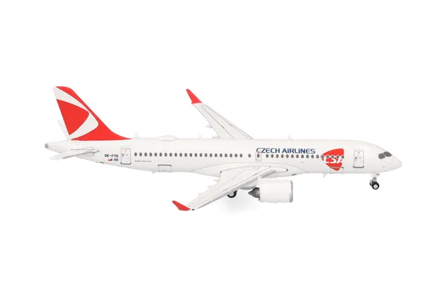 herpa-wings-csa-czech-airbus-a220-300-modellflugzeug-1-400-metall image 1