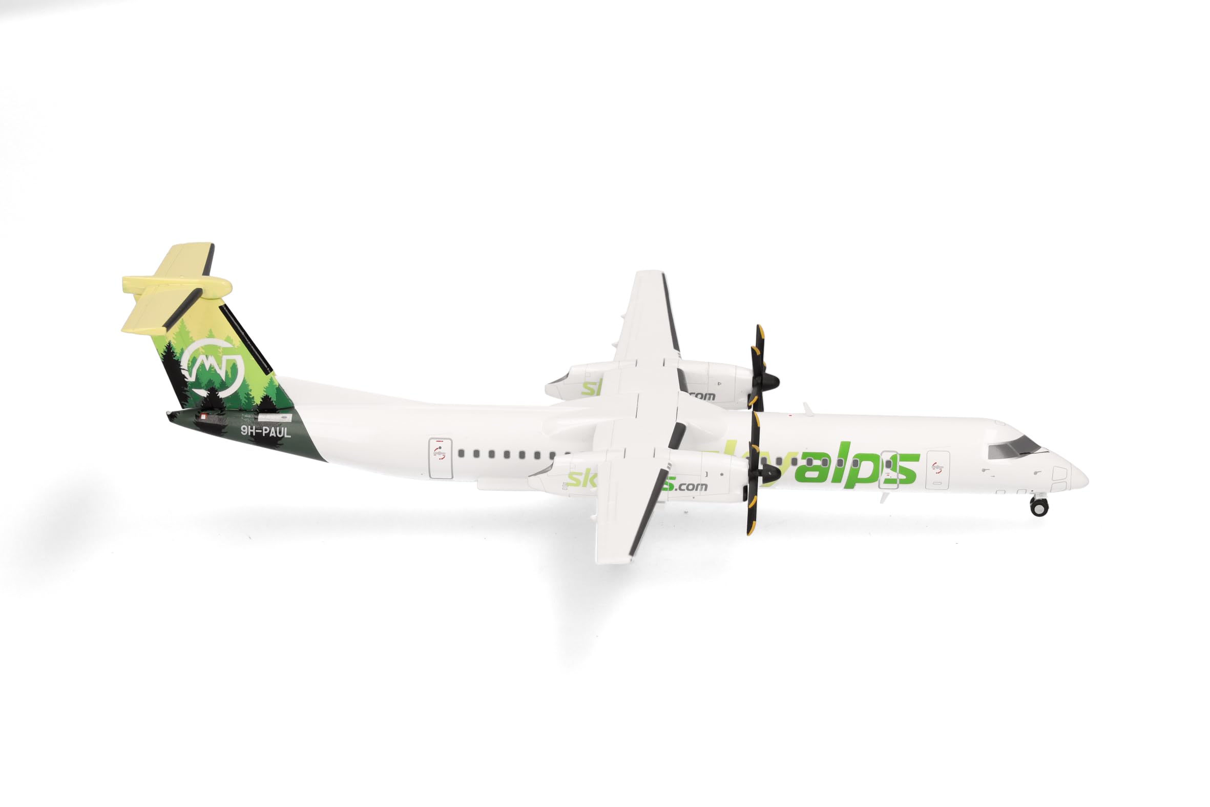 herpa-sky-alps-bombardier-q400-flugzeugmodell-1-200-metall image 1