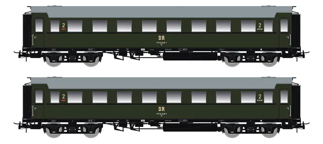 saxonia-87195-c4-sa-07-personenwagen-h0-2er-set-dr-ep-iv image 1