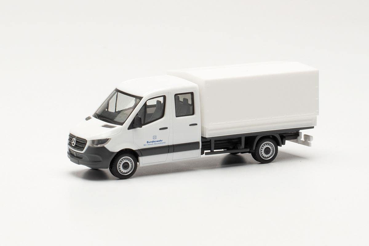 herpa-minitanks-mercedes-sprinter-doppelkabine-modellauto-1-87-wei image 1