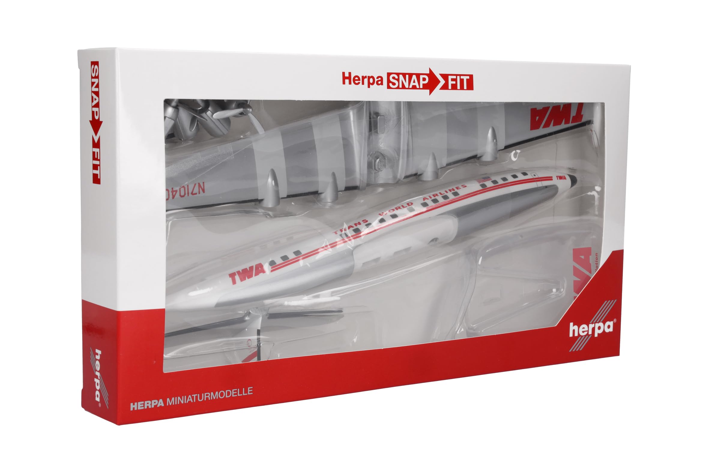 herpa-snapfit-twa-lockheed-l-1049g-flugzeugmodell-1-125-n7104c image 6