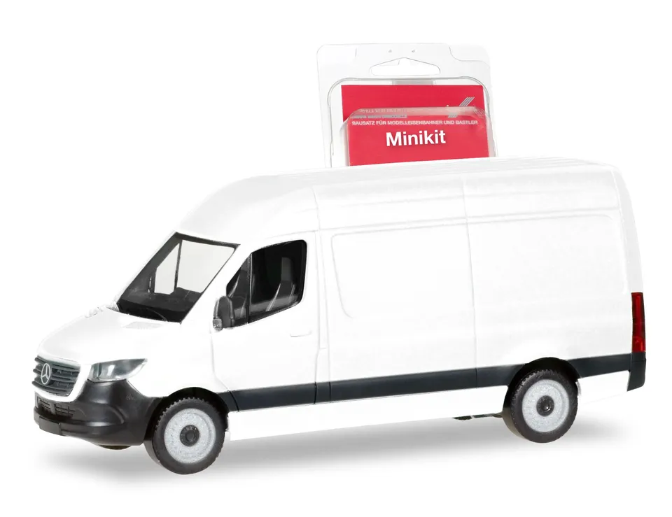 herpa-minikit-mercedes-sprinter-18-kasten-hochdach-modellauto-1-87-wei image 1