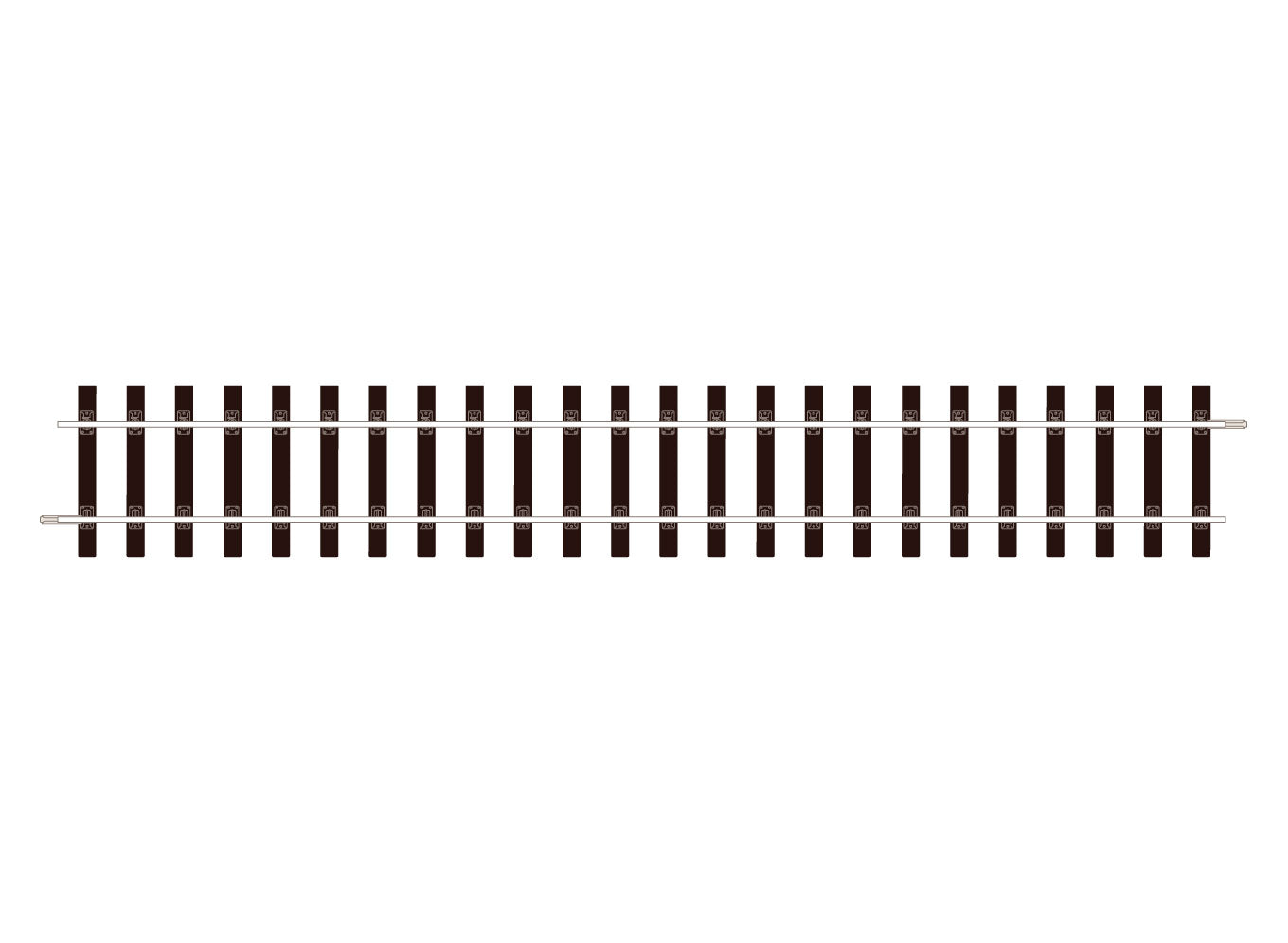 peco-st700-setrack-gleis-gerade-spur-0-bullhead-394-mm image 1