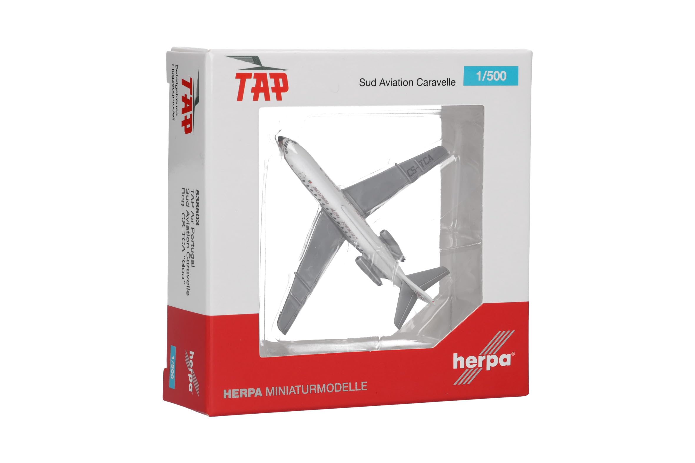 herpa-wings-tap-air-portugal-caravelle-modellflugzeug-1-500-metall image 5