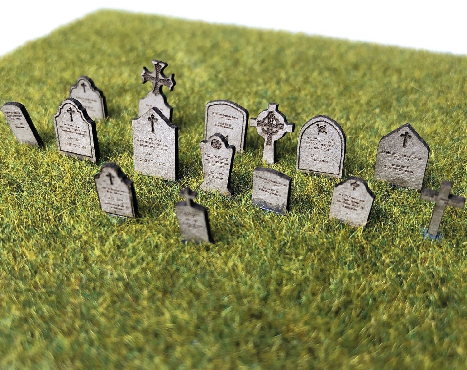 scale-model-scenery-lx394-grabsteine-oo-58er-bausatz-friedhof image 1