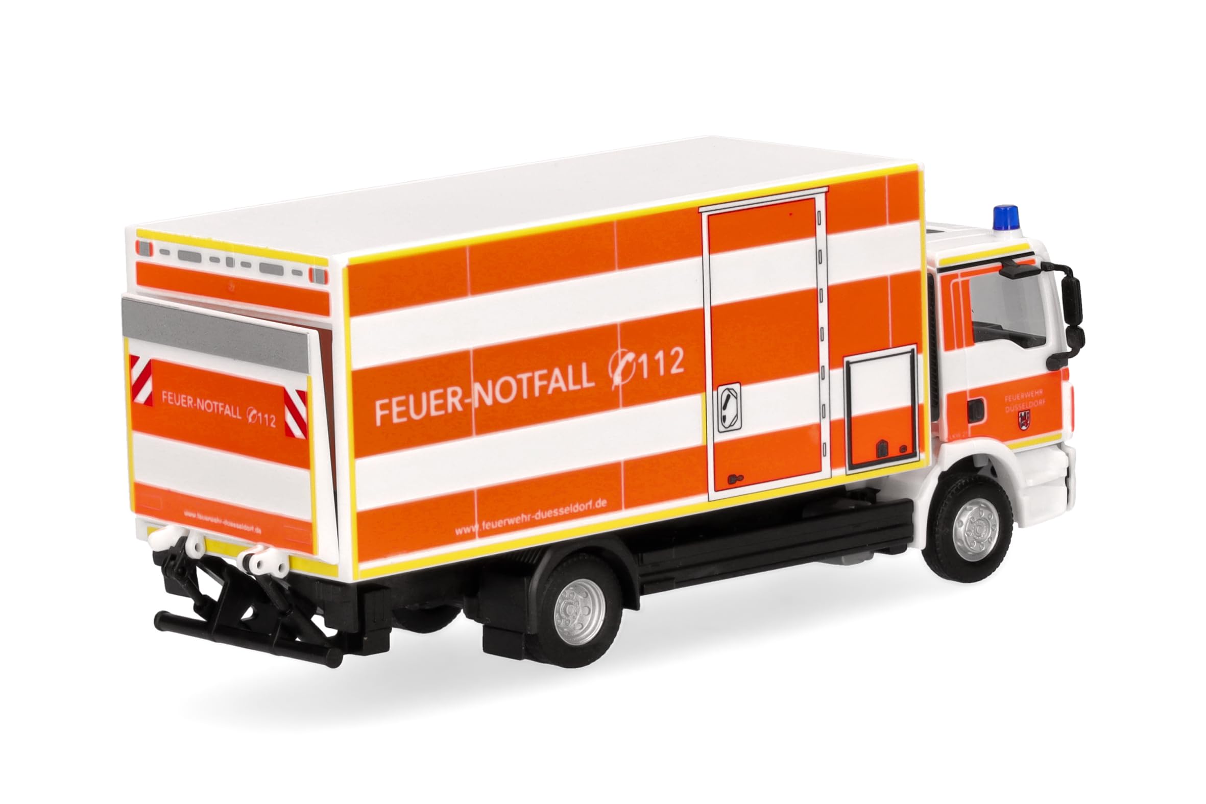 herpa-man-tgm-koffer-lkw-feuerwehr-d-sseldorf-modell-1-87-orange image 2