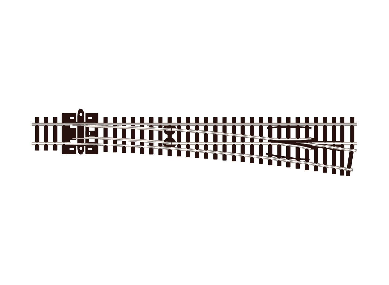 peco-streamline-sle388-weiche-rechts-spur-n-code-80-electrofrog image 1
