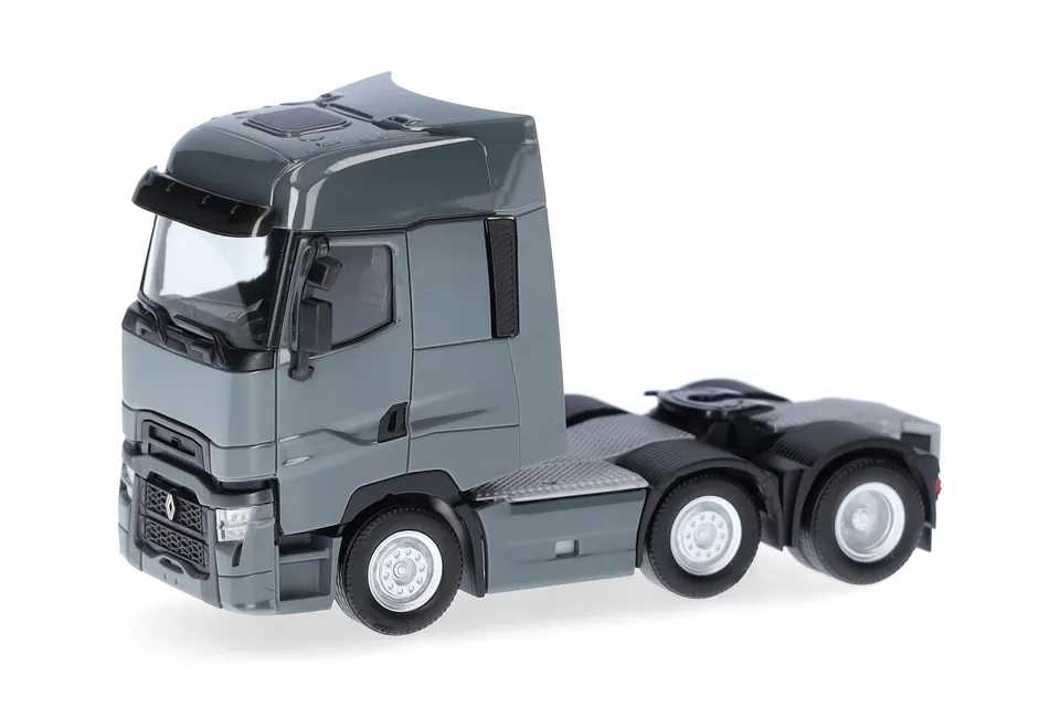 herpa-renault-t-facelift-zugmaschine-lkw-modell-grau-1-87 image 1