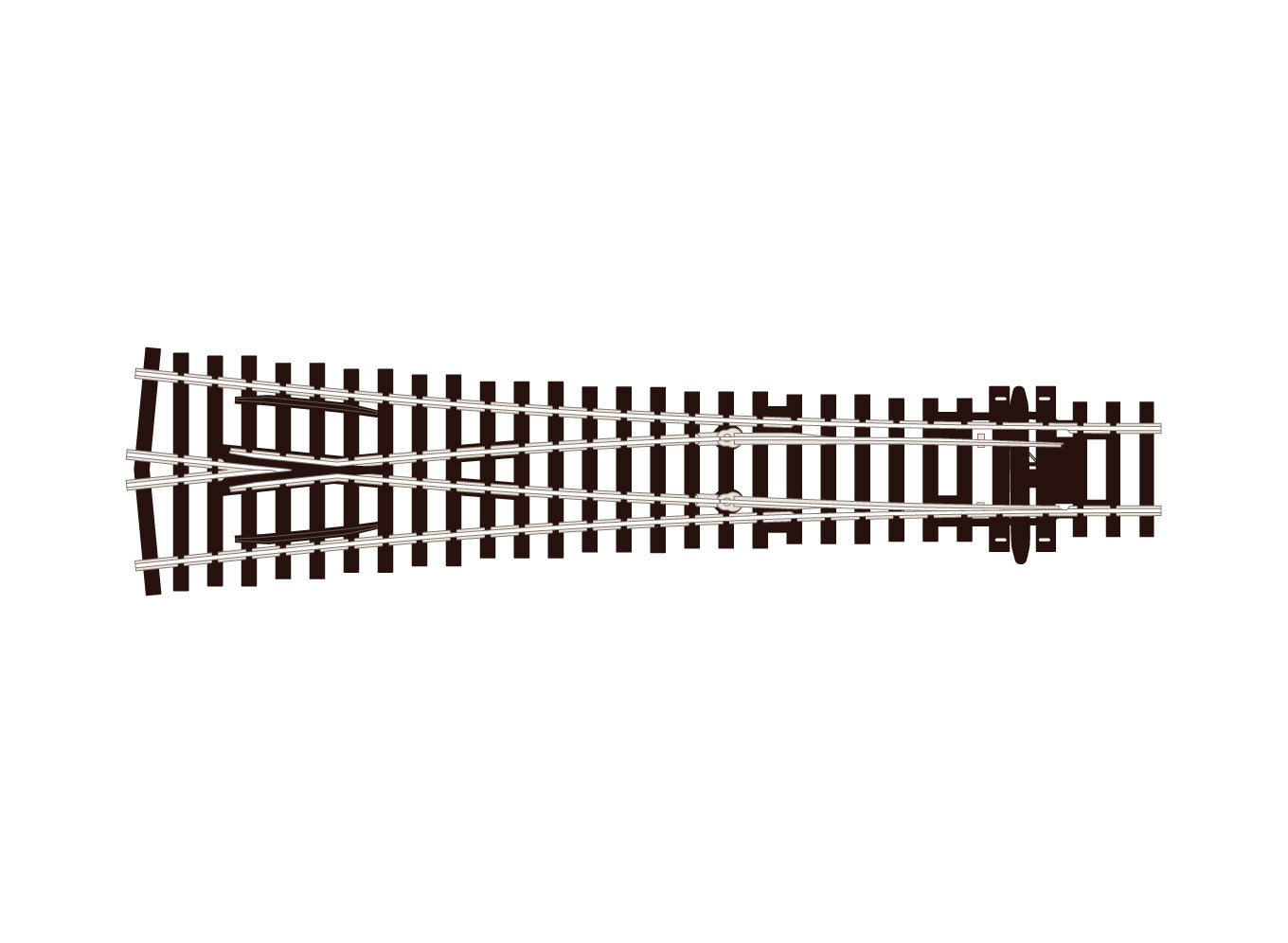 peco-streamline-sl98-y-weiche-code-100-h0-isoliert image 1