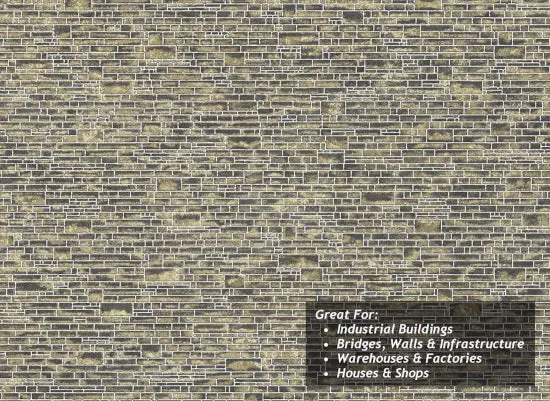 peco-scale-model-scenery-tx268-yorkshire-stone-strukturpapier-5er image 1