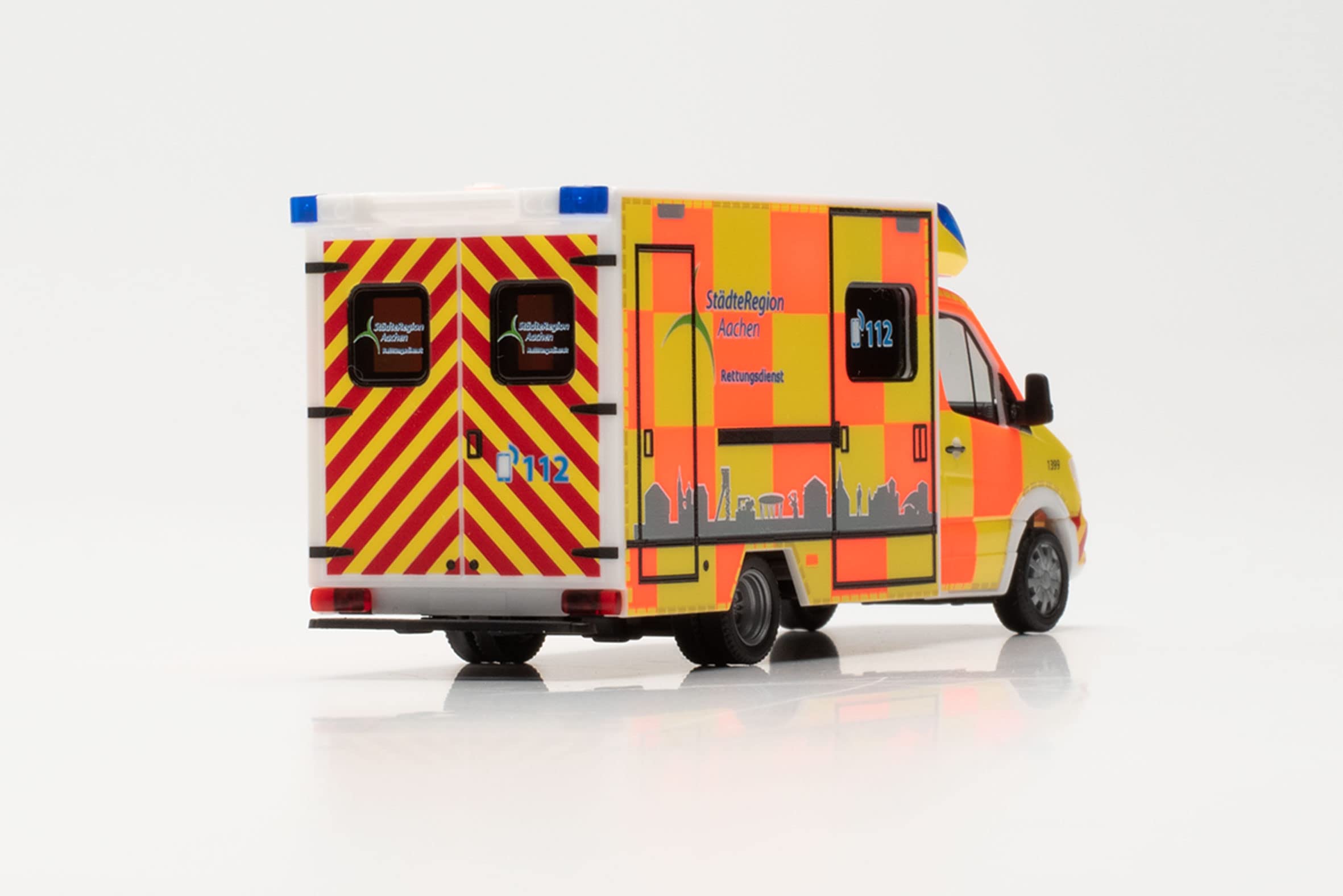 herpa-mercedes-sprinter-fahrtec-rtw-modellauto-1-87-aachen image 5