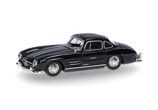 herpa-mercedes-benz-300-sl-fl-gelt-rer-modellauto-1-87-schwarz image 1