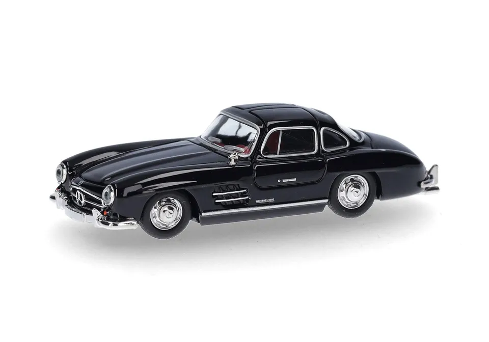 herpa-mercedes-benz-300-sl-fl-gelt-rer-modellauto-1-87-schwarz image 1