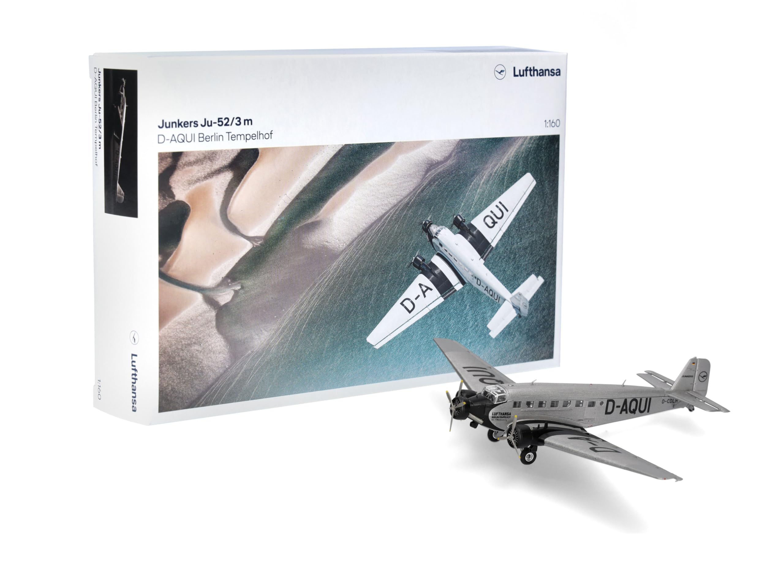 herpa-wings-lufthansa-junkers-ju-52-modellflugzeug-1-160 image 2