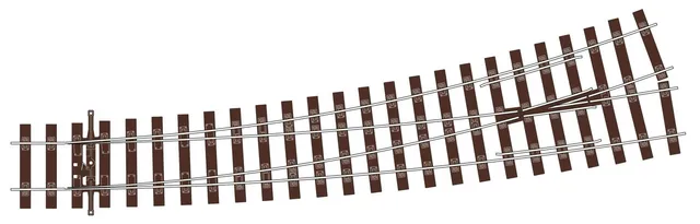 peco-sl-u1187-streamline-bogenweiche-oo-links-code-75 image 1