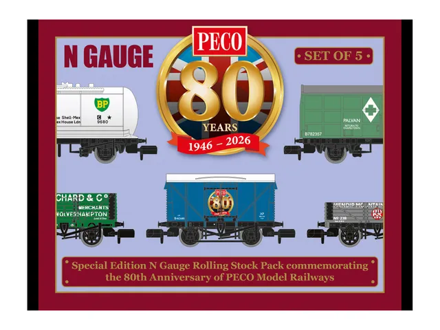 peco-nr58880-n-80-jahre-wagenpack-2026-5-wagen image 1