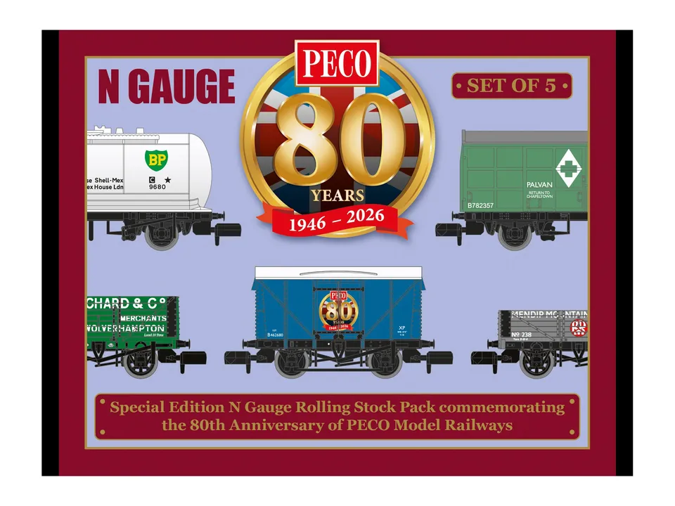 peco-nr58880-n-80-jahre-wagenpack-2026-5-wagen image 1