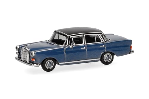 herpa-mercedes-benz-200-heckflosse-modellauto-blau-schwarz-1-87 image 6