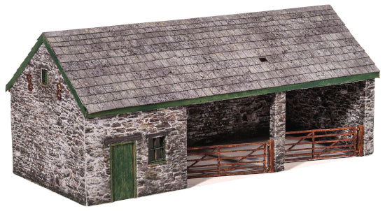 scale-model-scenery-kx064-oo-traktorschuppen-bausatz image 1