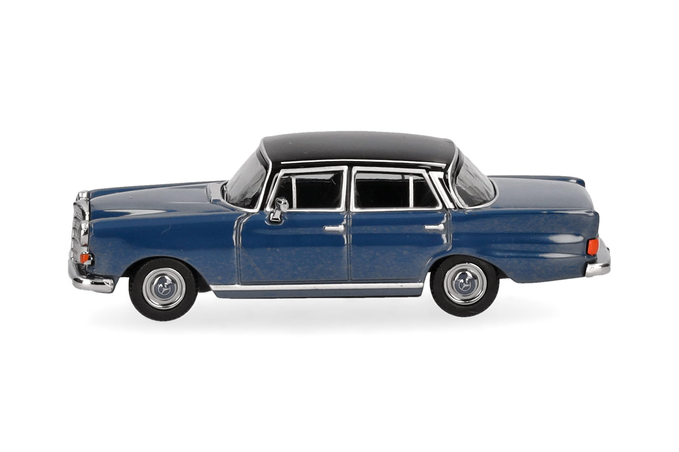 herpa-mercedes-benz-200-heckflosse-modellauto-blau-schwarz-1-87 image 4