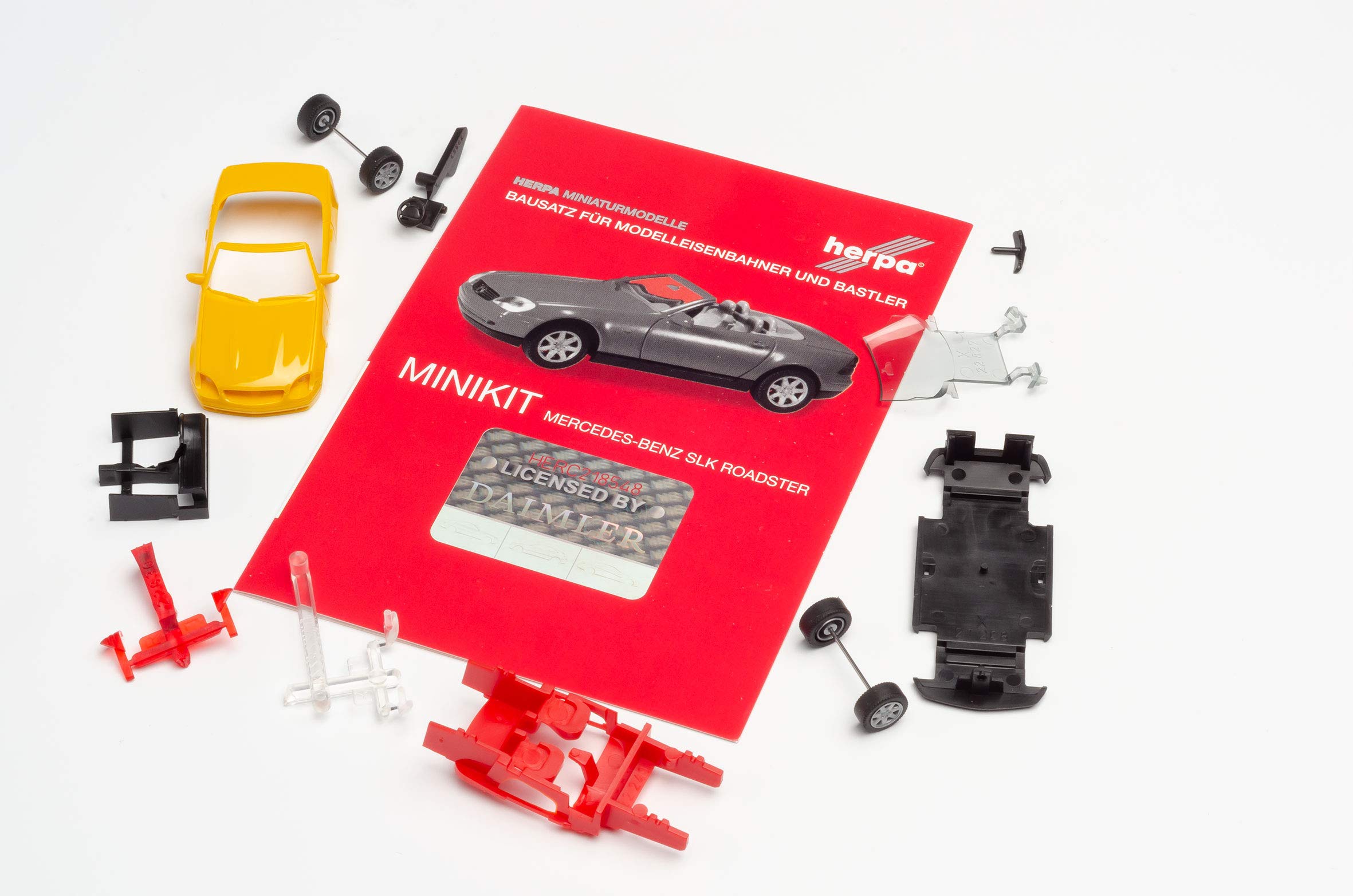 herpa-minikit-mercedes-slk-roadster-modellauto-gelb-012188-005-steckbausatz image 2