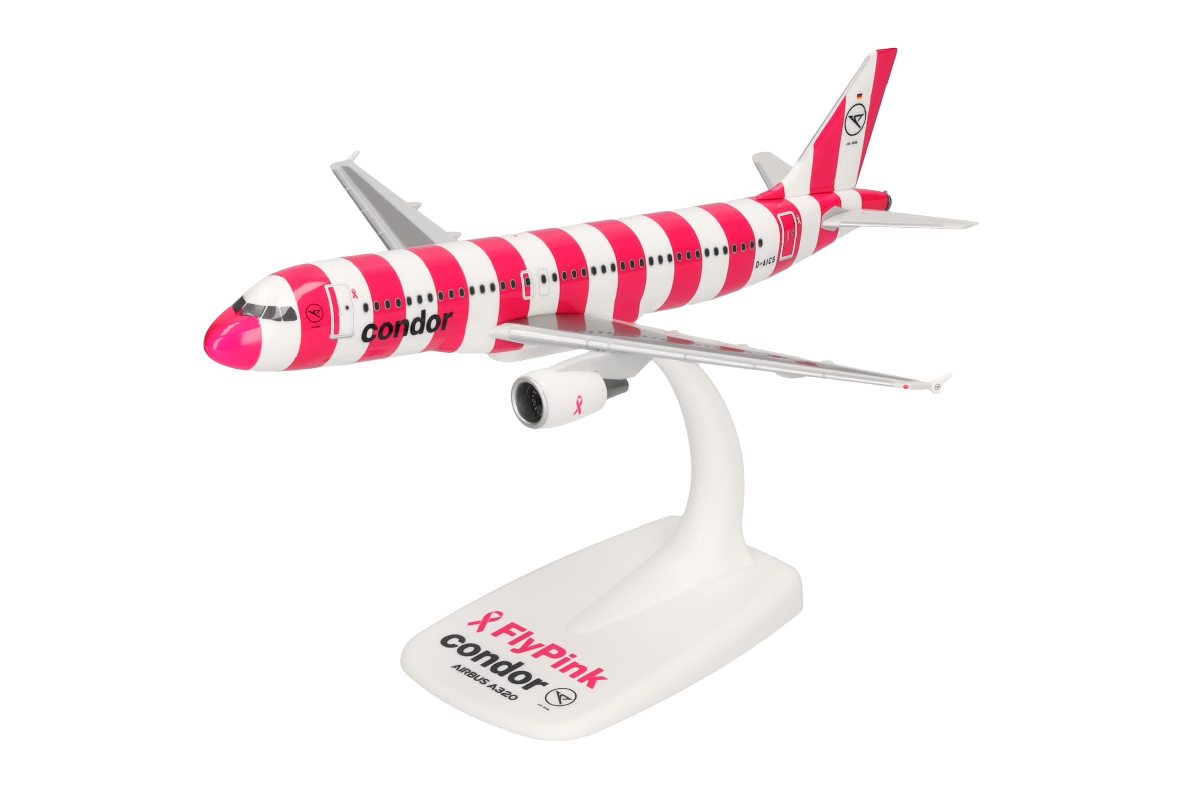 herpa-snapfit-condor-airbus-a320-flypink-flugzeugmodell-1-200 image 1