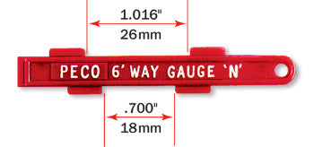 peco-sl336-6ft-gleislehre-spur-n-f-r-gleisabstand image 1
