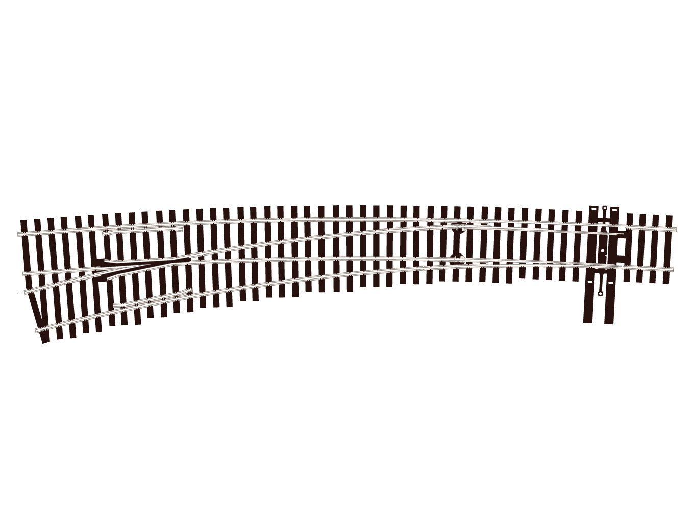 peco-sl-8377-bogenweiche-links-h0-code-83-7 image 1