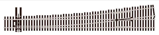 peco-streamline-slu8382-weiche-h0-links-nr-8-unifrog image 1