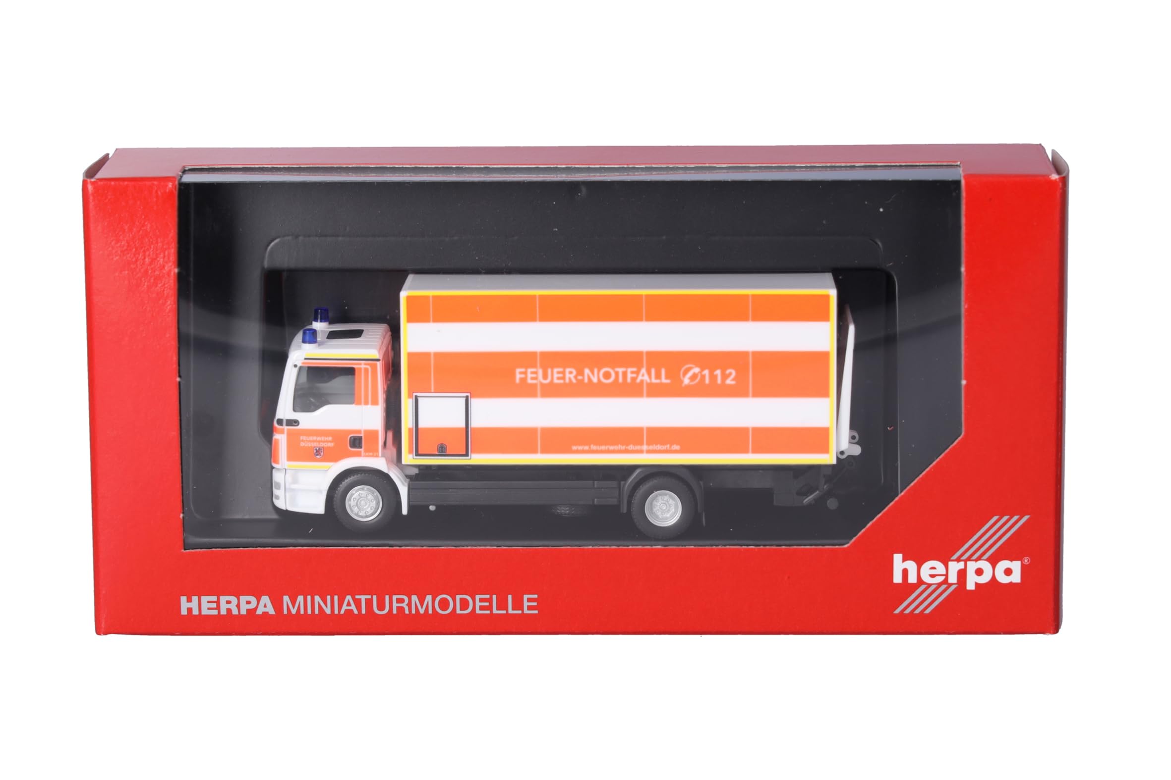 herpa-man-tgm-koffer-lkw-feuerwehr-d-sseldorf-modell-1-87-orange image 5