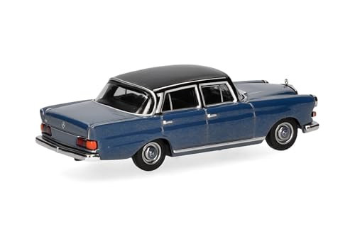 herpa-mercedes-benz-200-heckflosse-modellauto-blau-schwarz-1-87 image 7